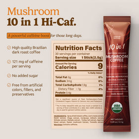 Café de champignons bio MATCHA DNA avec des accessoires de café