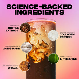 Café de champignons Everyday Dose avec une cuillère doseuse