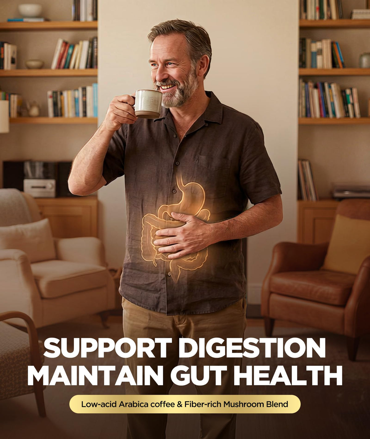 Café HealthyVi servi dans une tasse