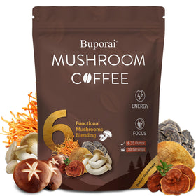 Café instantané Buporai aux champignons vue de face