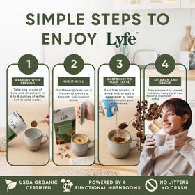 Café instantané LYFE 240g avec une cuillère pour la mesure