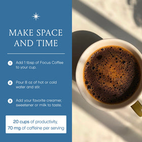 Café instantané SPACE AND TIME dans une cuisine moderne