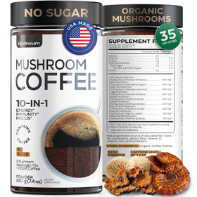 Café Instantané Wellneum pot 281g avec mélange de champignons
