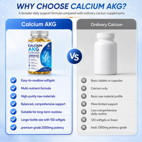 Calcium AKG JTEVEweu avec vitamines D3 et K2