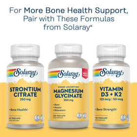 Calcium Bisglycinate SOLARAY avec un fond naturel