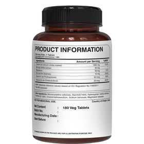 Calcium Citrate 1000mg PURE NUTRITION avec Moringa