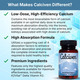 Calciven 59g avec des éléments naturels autour