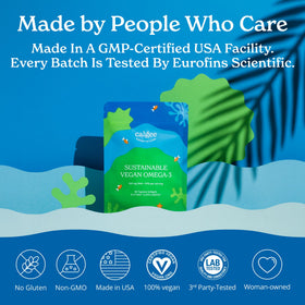 Calgee Omega 3, emballage à base de canne à sucre, eco-friendly