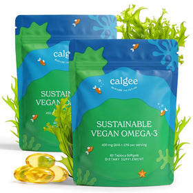 Calgee Omega 3 Végétal 450mg DHA & EPA gélules en vue de face
