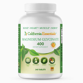 California Essentials Glycinate de Magnésium 400mg comprimés front view