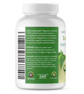 California Essentials Glycinate de Magnésium 400mg comprimés packaging