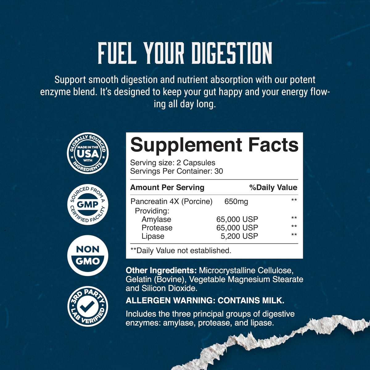 California Products Capsules Enzymes daily contenu des capsules