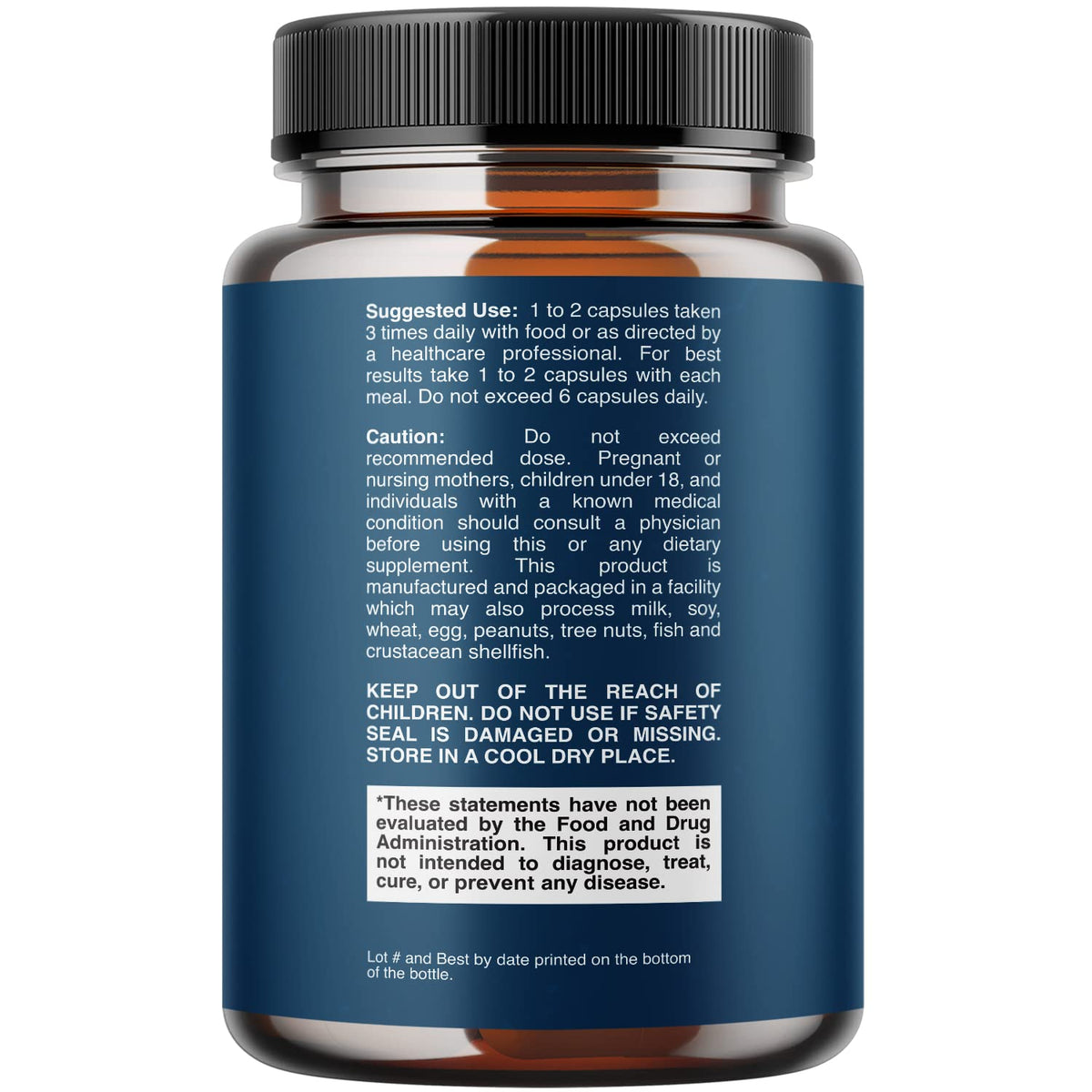 California Products Capsules Enzymes daily vue de côté