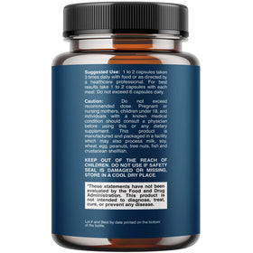 California Products Capsules Enzymes daily vue de côté