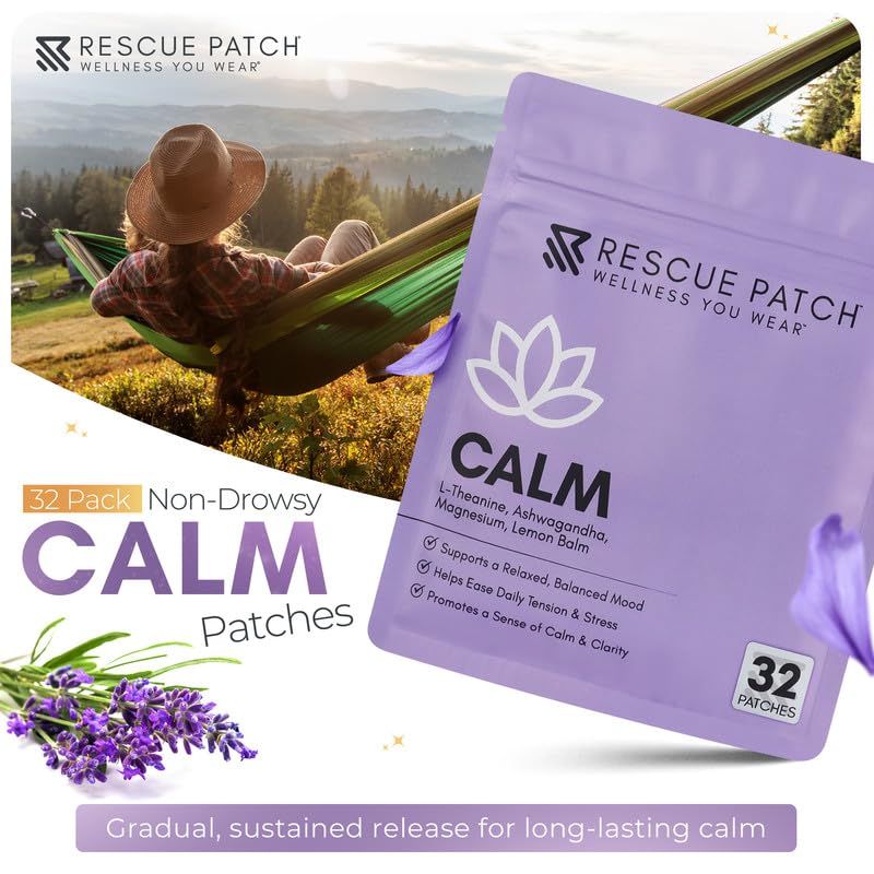 Calm Patches Rescue Patch, vue arrière de l'emballage