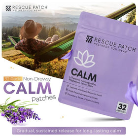 Calm Patches Rescue Patch, vue arrière de l'emballage
