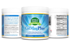 CalMag Plus Poudre de Calcium Magnésium 340g vue de dos