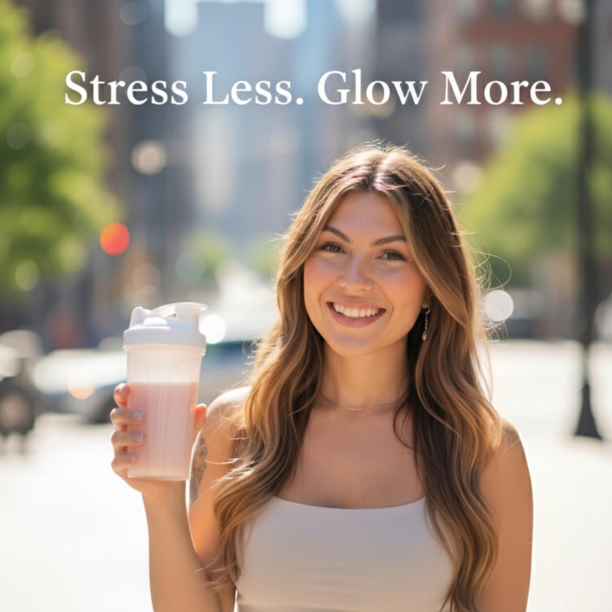 CalmGlo+ en poudre sur une cuillère, dosage
