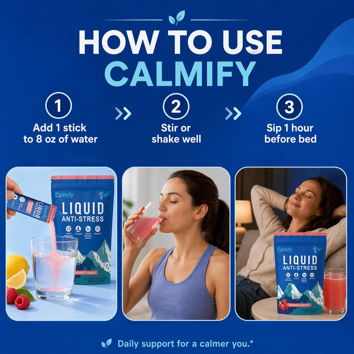 Calmify sachets de Magnesium avec fruits
