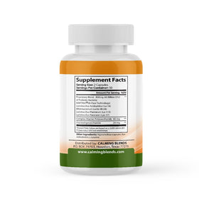 CALMING BLENDS Complément Probiotique 60 capsules vue de l'emballage