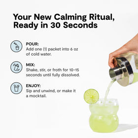 Calming Co. Ü daily wellness 2.0 Mélange en Poudre Citron Vert avec d'autres compléments