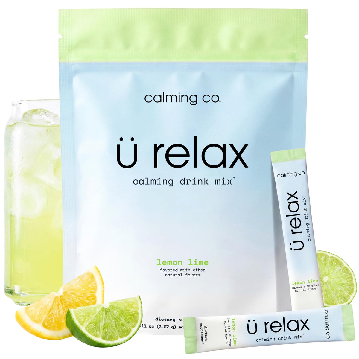 Calming Co. Ü daily wellness 2.0 Mélange en Poudre Citron Vert sachets
