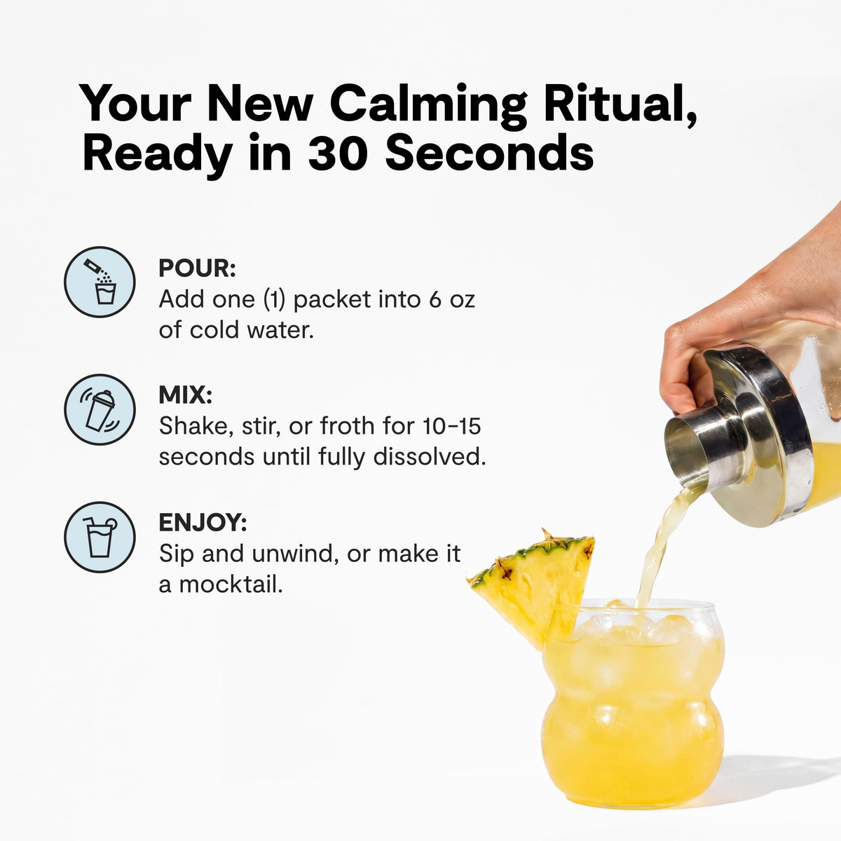 Calming Co. Ü daily wellness 2.0 - sachets ouverts