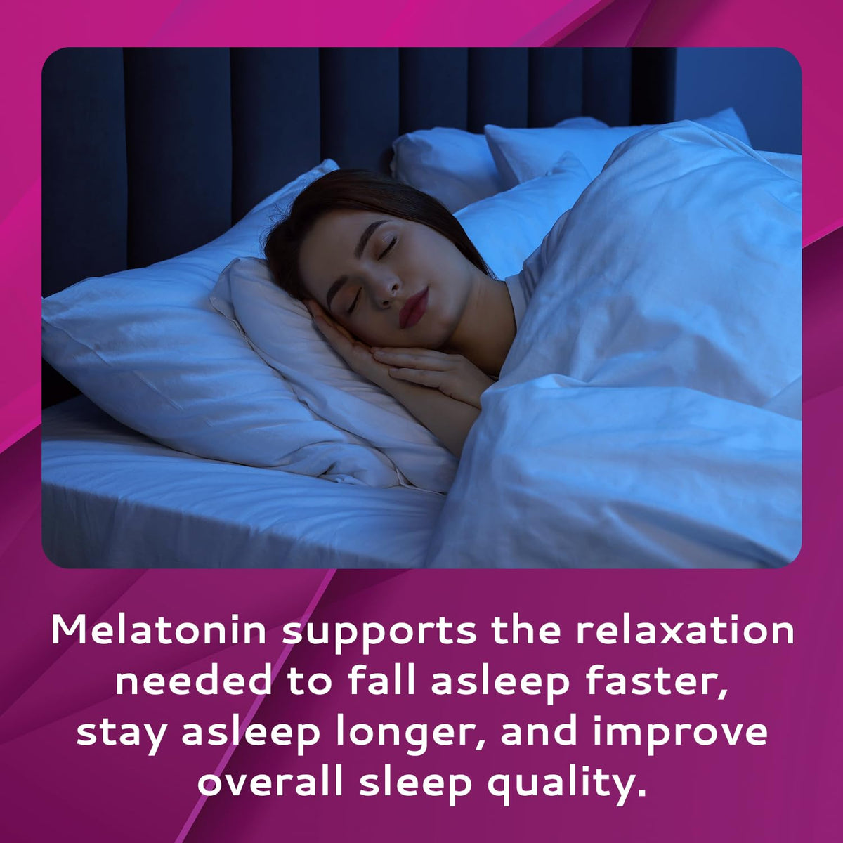 CALMOUR bandes de sommeil orales 3mg de mélatonine, goût vanille