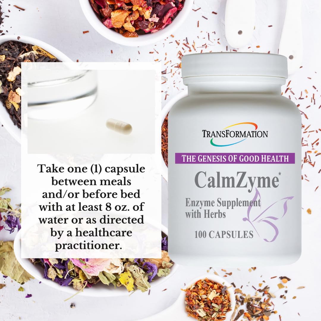 CalmZyme boîte avec informations sur les ingrédients
