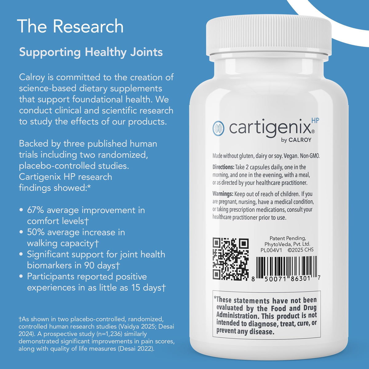 Calroy Cartigenix HP flacon ouvert montrant les capsules à l'intérieur