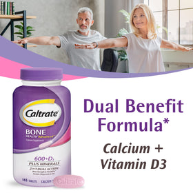 Caltrate 600 Plus D3 comprimés avec étiquette bien visible