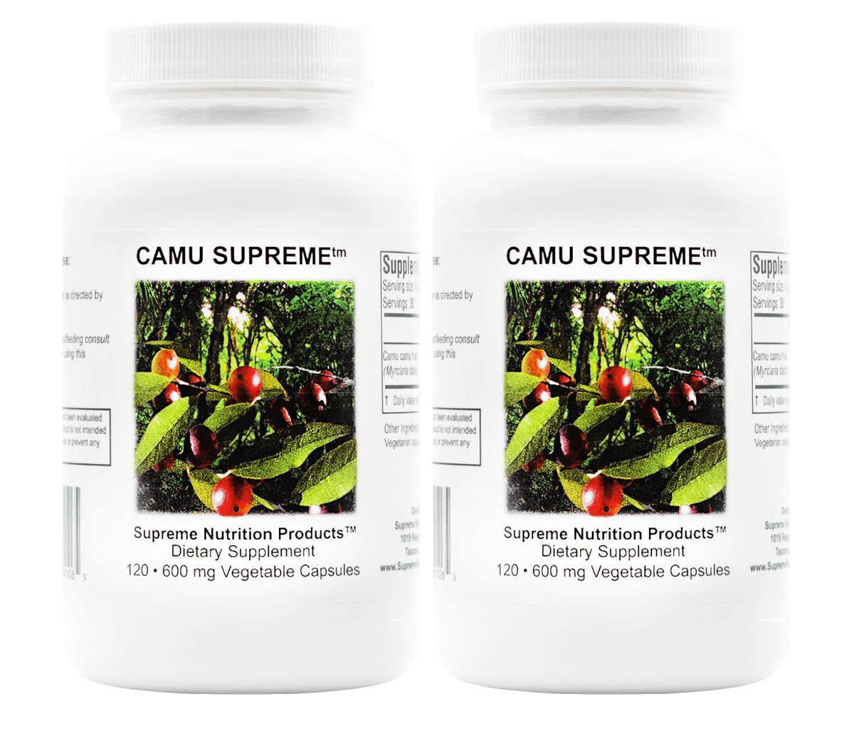 Camu Camu 120 capsules végétariennes, vue de face