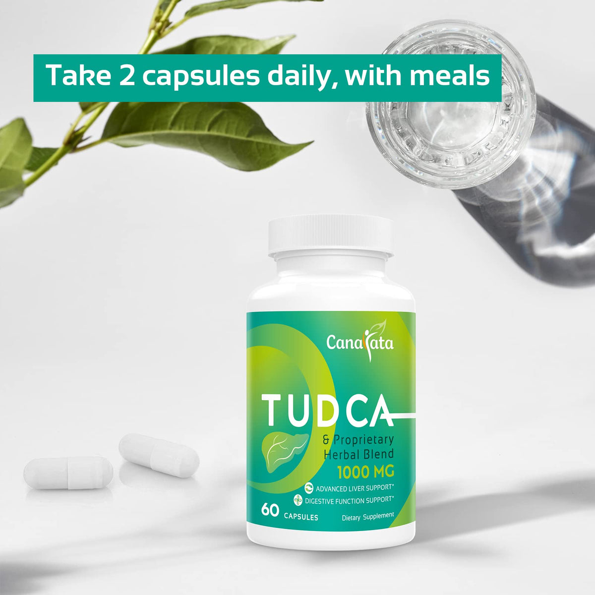 Canarata TUDCA 1000 mg capsules avec des plantes