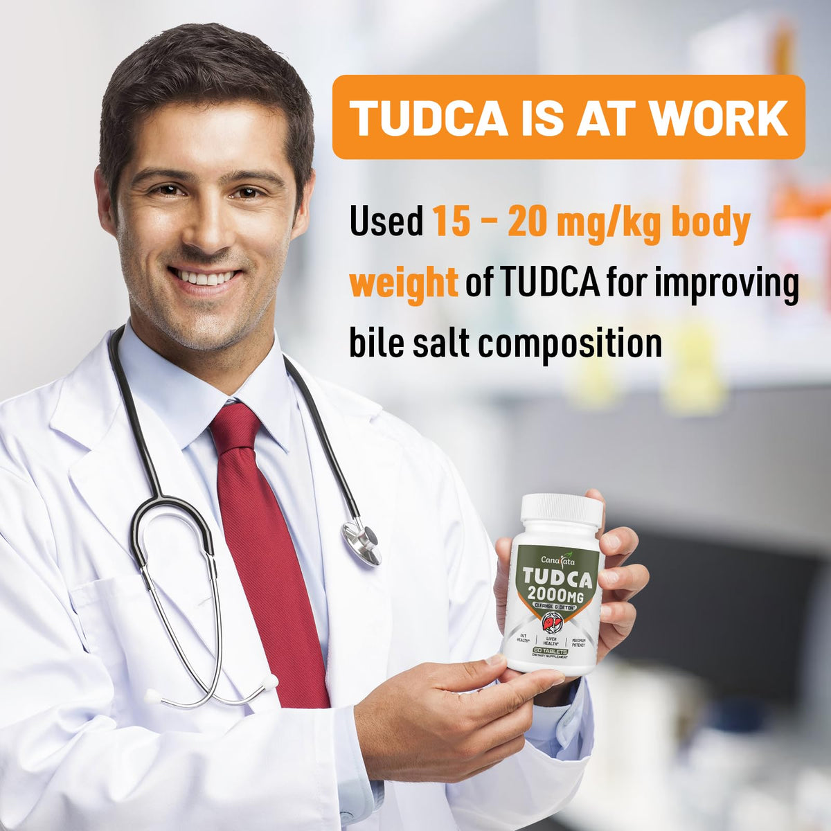 Canarata TUDCA 2000 mg comprimés avec emballage