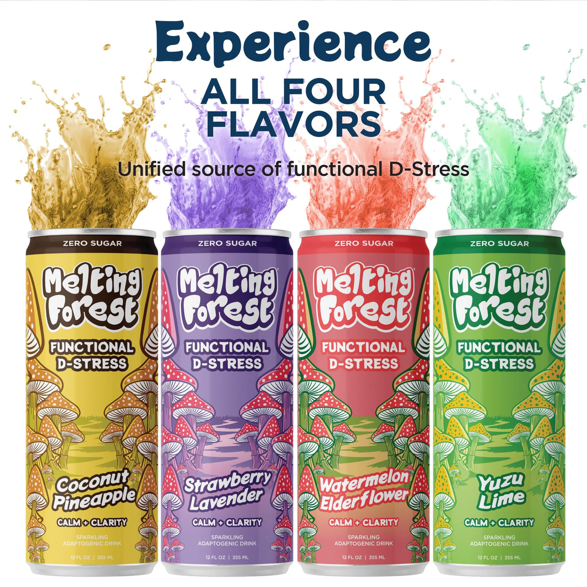 Canette de boisson D-Stress de MELTING FOREST ouverte