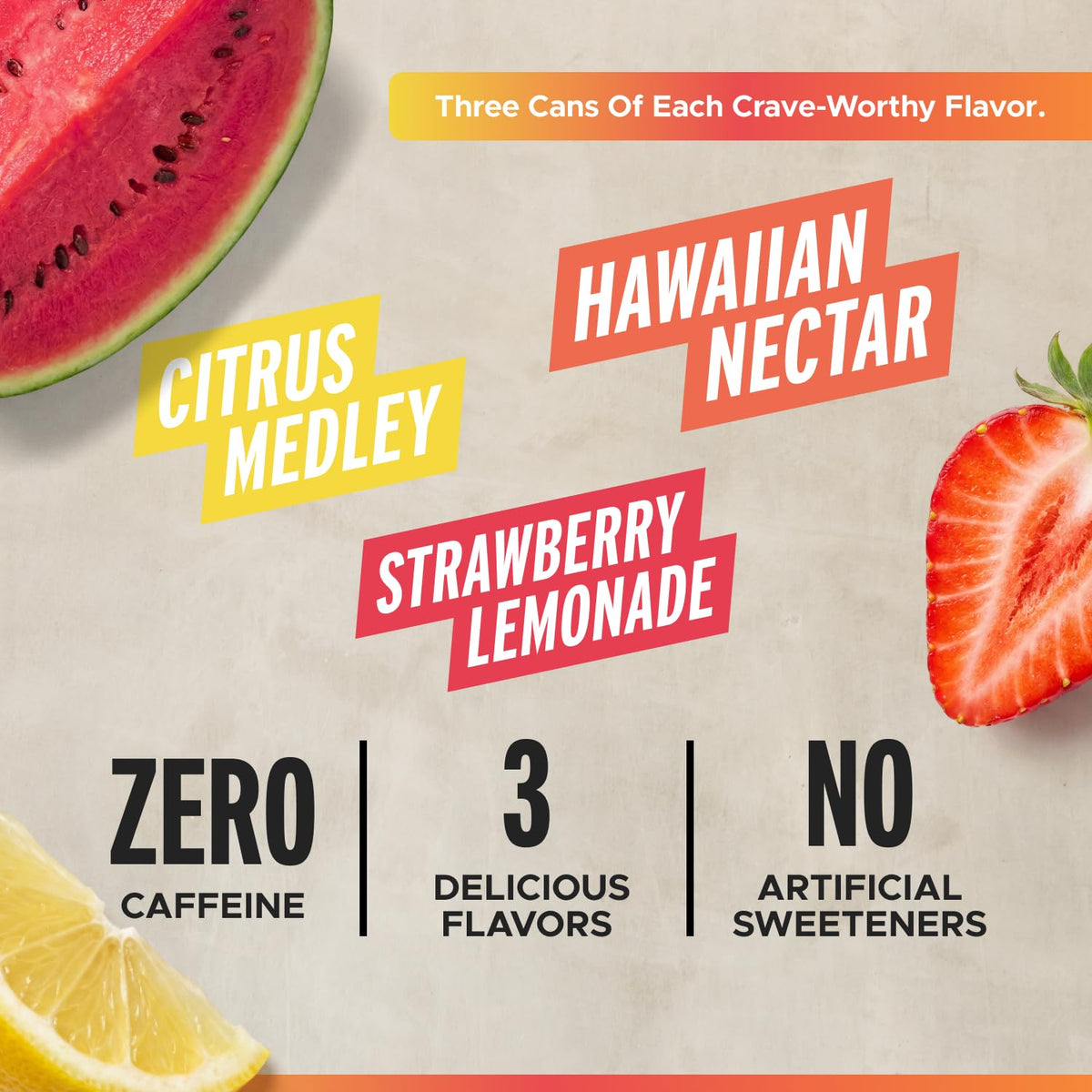 Canette de LIFEAID FITAID Citrus Medley avec design coloré