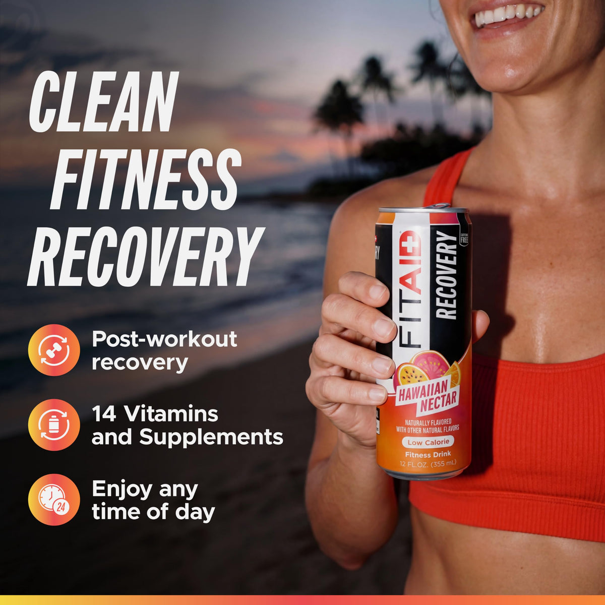 Canette de LIFEAID FITAID Strawberry Lemonade avec étiquette visible