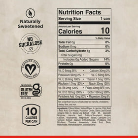 Canette LifeAid Daily Essentials avec ingrédients visibles