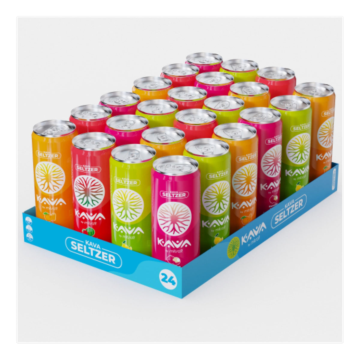 Canette Mitra9 Kava Seltzer de 355 ml, vue de face