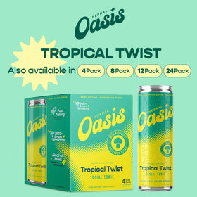 Canette ouverte de la boisson tonique HERBAL OASIS