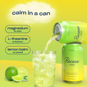 Canette Recess Mood Lime Citrus sur fond naturel