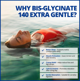 CanPrev Magnésium Glycinate 140mg, capsules végétales sur fond blanc