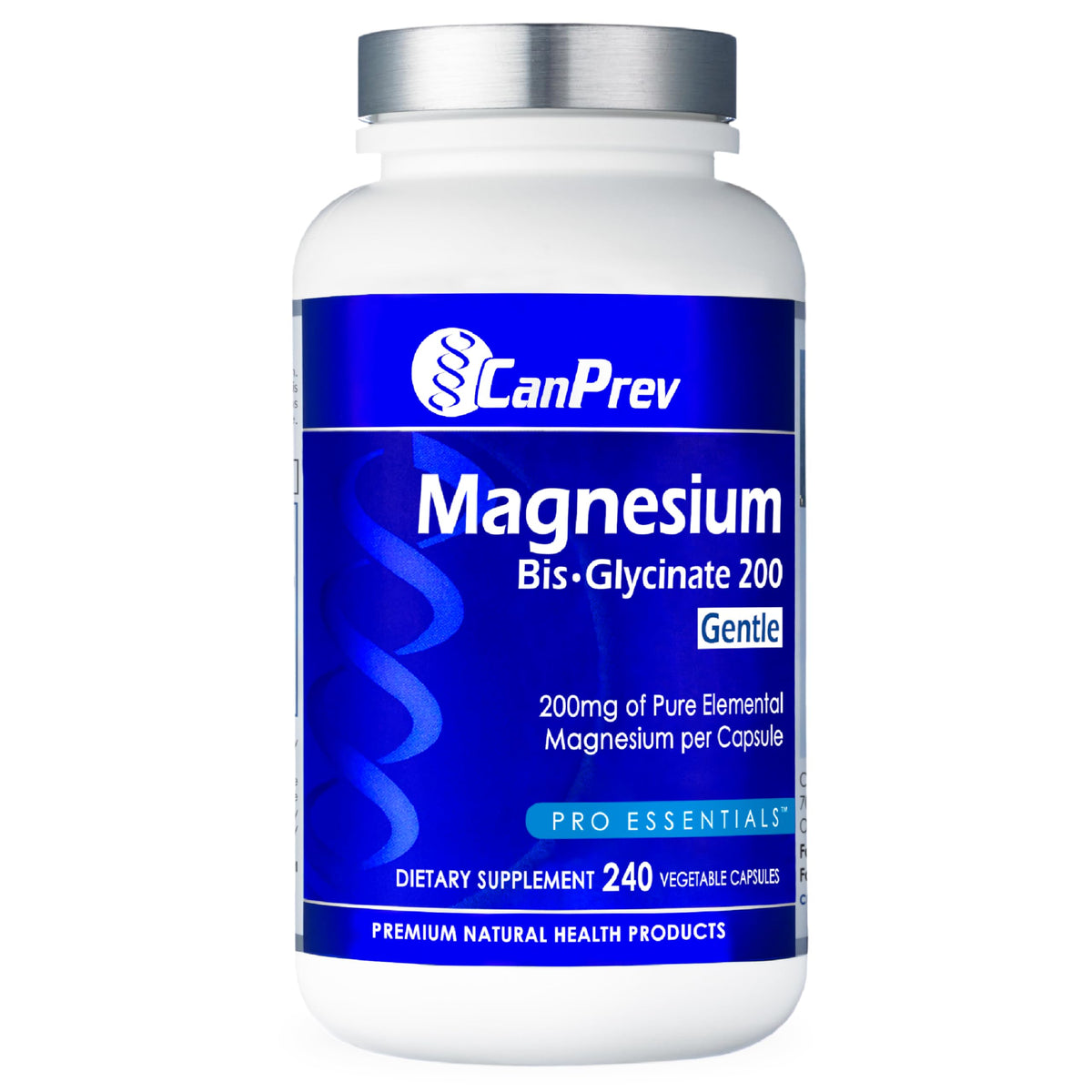 CanPrev Magnésium Glycinate 200mg 240 capsules végétales vue de face