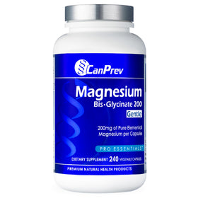 CanPrev Magnésium Glycinate 200mg 240 capsules végétales vue de face
