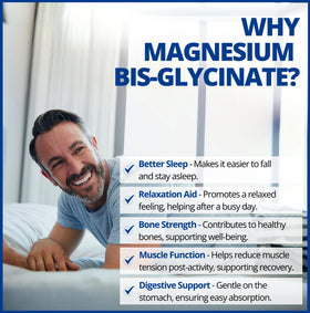 CanPrev Magnésium Glycinate 200mg capsules sur fond blanc