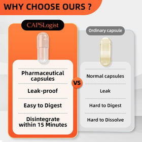 CAPSLogist Capsules Végétales Vides Taille 0 séparées