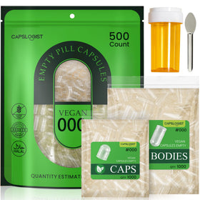 CAPSLogist capsules vides 000, paquet de 500 pièces
