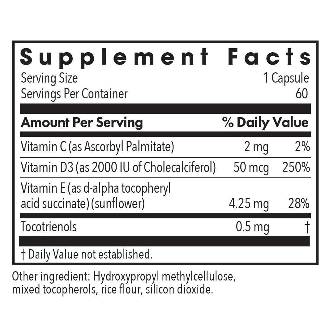 Capsule Allergy Research Group Super D3 Vitamine D3 vue de près