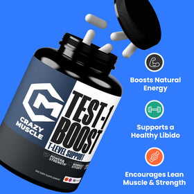 Capsule Crazy Muscle non stimulante sur une cuillère