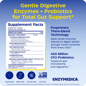 Capsule d'Enzymedica daily Basic + Probiotics vue de près